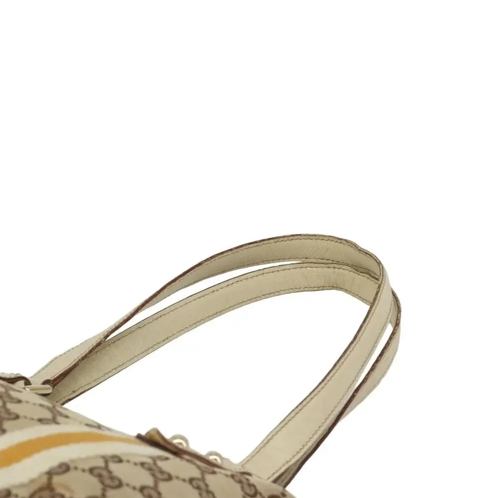 Gucci GG Canvas Web Tote Beige